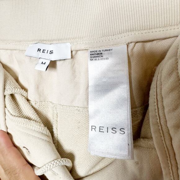 Reiss Shannon Jogger‎ Side Paneled Beige Size M Loungewear Sweatpants - Picture 4 of 6